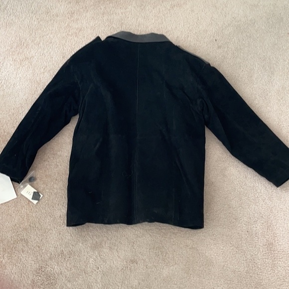The Leather Warehouse suede and leather 1990s Y2K new with tags dead stock coat - Picture 2 of 12